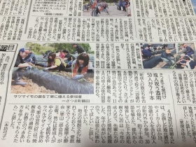 南日本新聞に掲載いただきました。