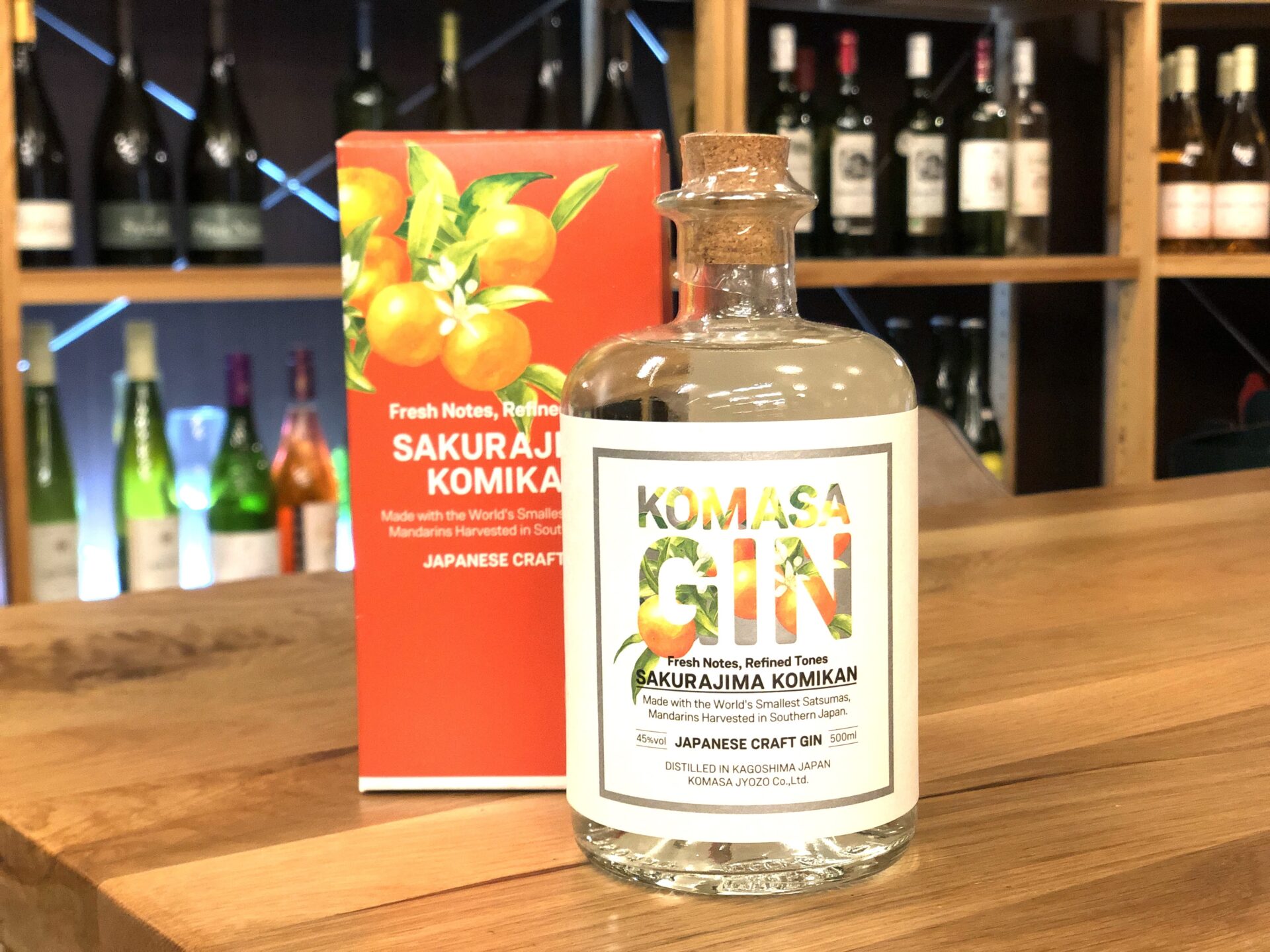 KOMASA GIN 桜島小みかん 45度 500ml 小正醸造 | 鹿児島本格焼酎の通販 